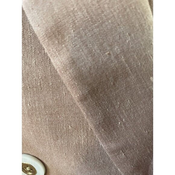 VERONICA BEARD Nisha Linen Jacket Blazer Latte with Pearl Buttons Size 0/2/4 - Picture 10 of 11